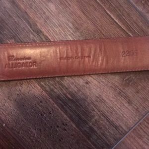 Ralph Lauren alligator skin belt